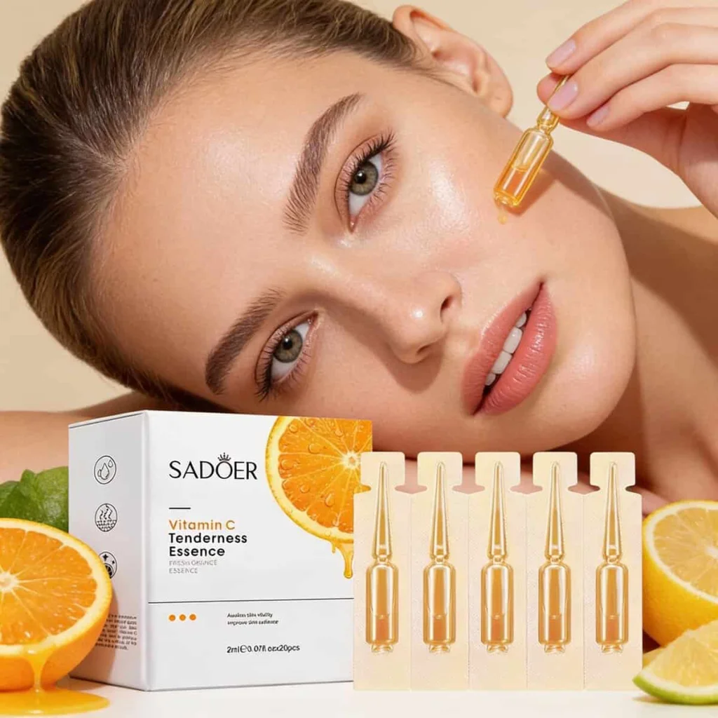 Ser facial cu vitamina C, Sadoer, 2 ml x 20 fiole - imagine 2