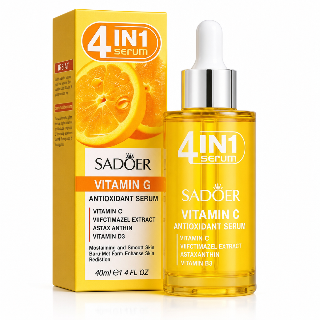 Ser facial cu vitamina C antioxidant, Sadoer, 40 ml