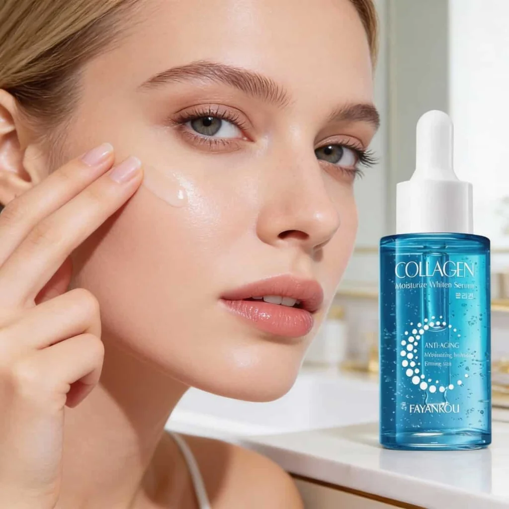 Ser facial hidratant cu colagen, Fayankou, 40 ml - imagine 5