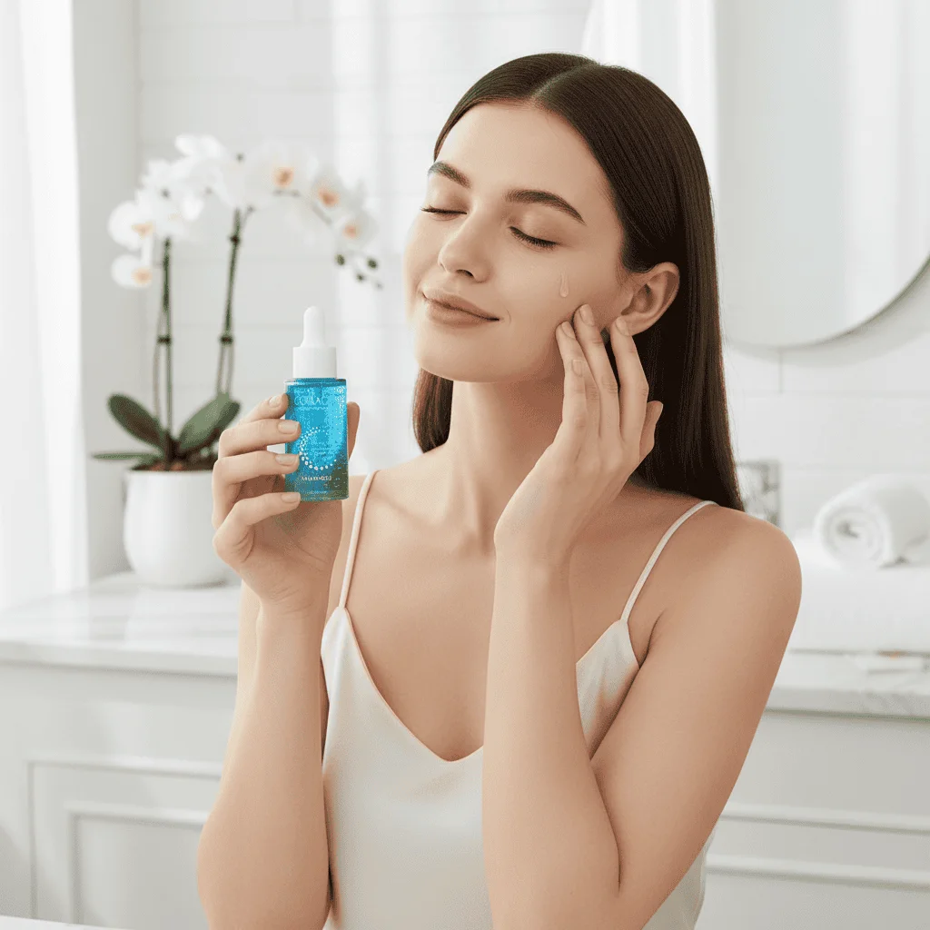 Ser facial hidratant cu colagen, Fayankou, 40 ml - imagine 3