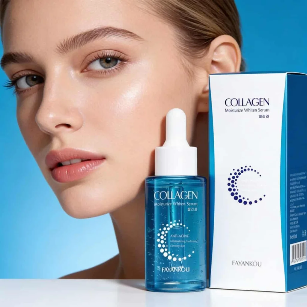 Ser facial hidratant cu colagen, Fayankou, 40 ml - imagine 4