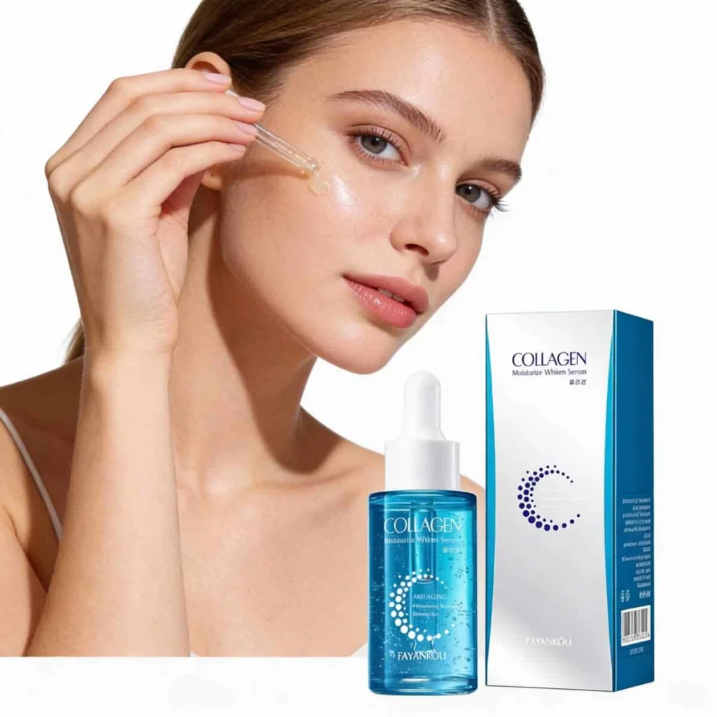 Ser facial hidratant cu colagen, Fayankou, 40 ml - imagine 2