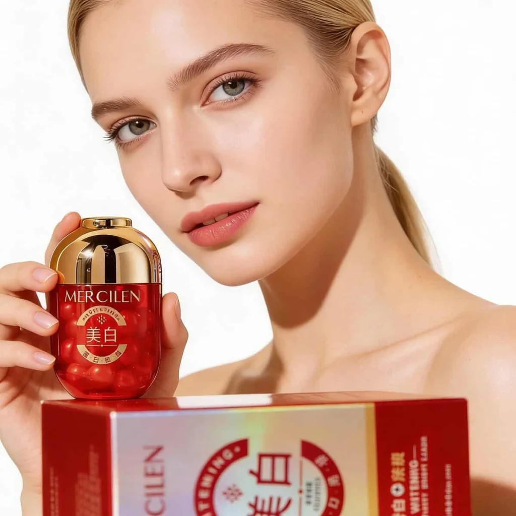 Ser facial iluminator și uniformizant, Mercilen, 30 ml - imagine 3