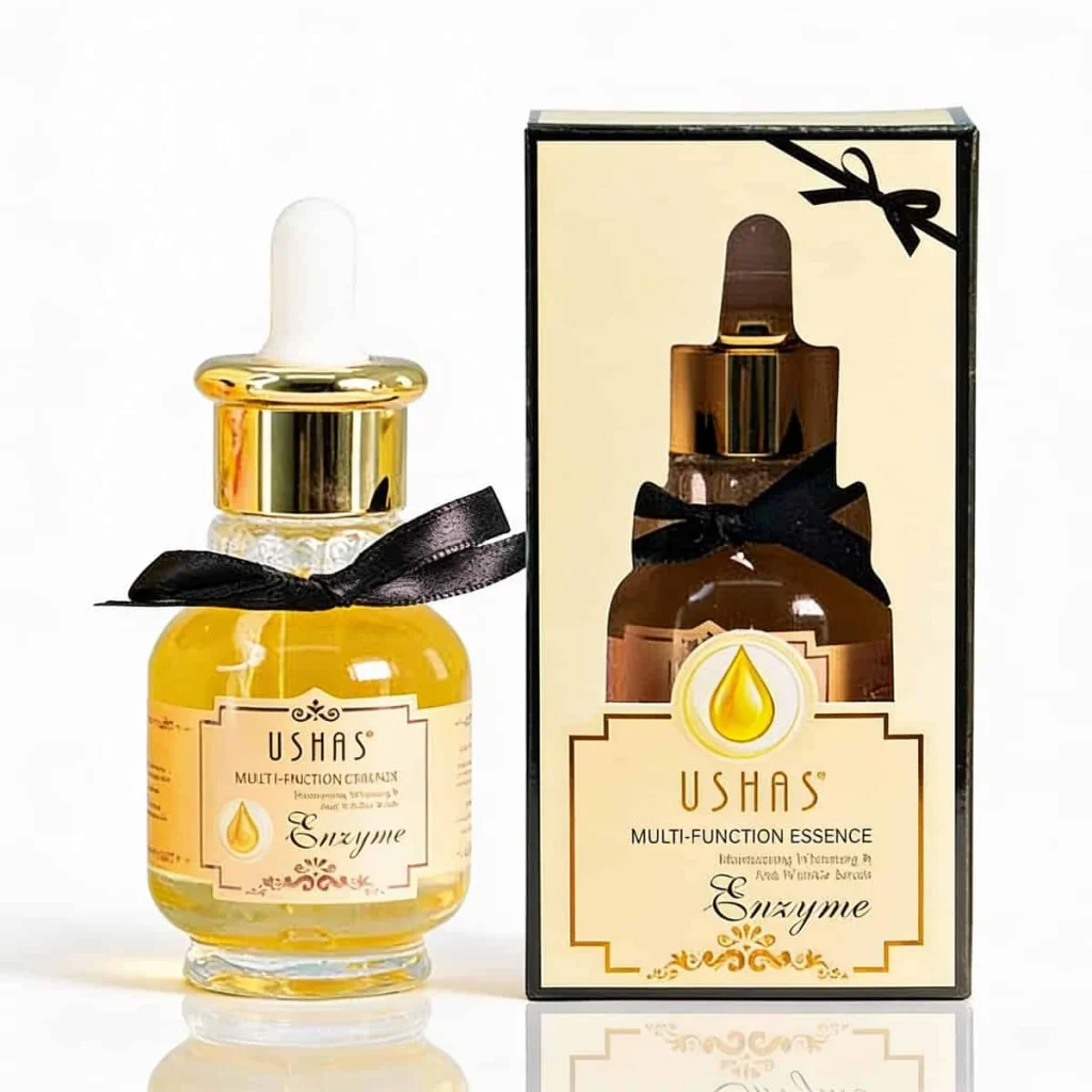 Ser facial multifuncțional cu enzime, Ushas, 30 ml