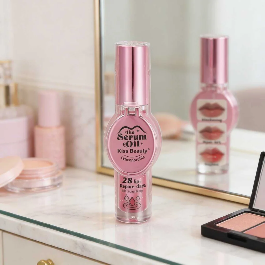 Serul lip oil, cu efect de reparare a buzelor, Kiss Beauty - imagine 4