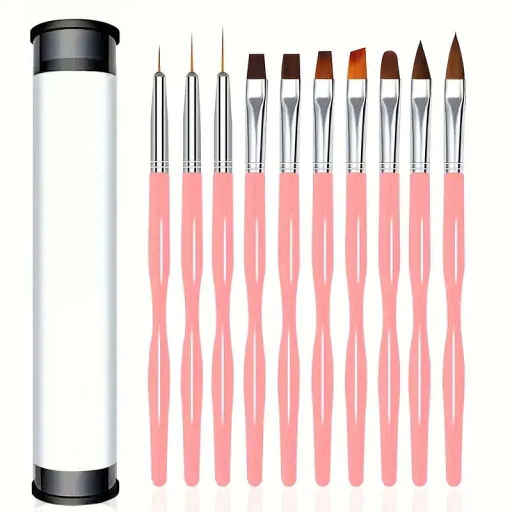 Set 10 Pensule pentru Nail Art - imagine 2