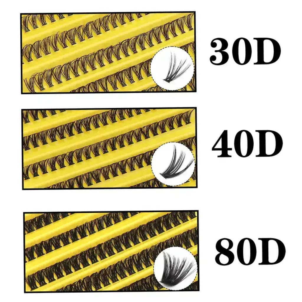 Set 200 Bucăți Gene False Volum Rusesc - imagine 2
