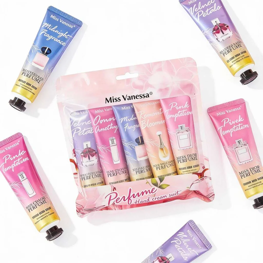 Set 5 creme de maini, Miss Vanessa, Perfume