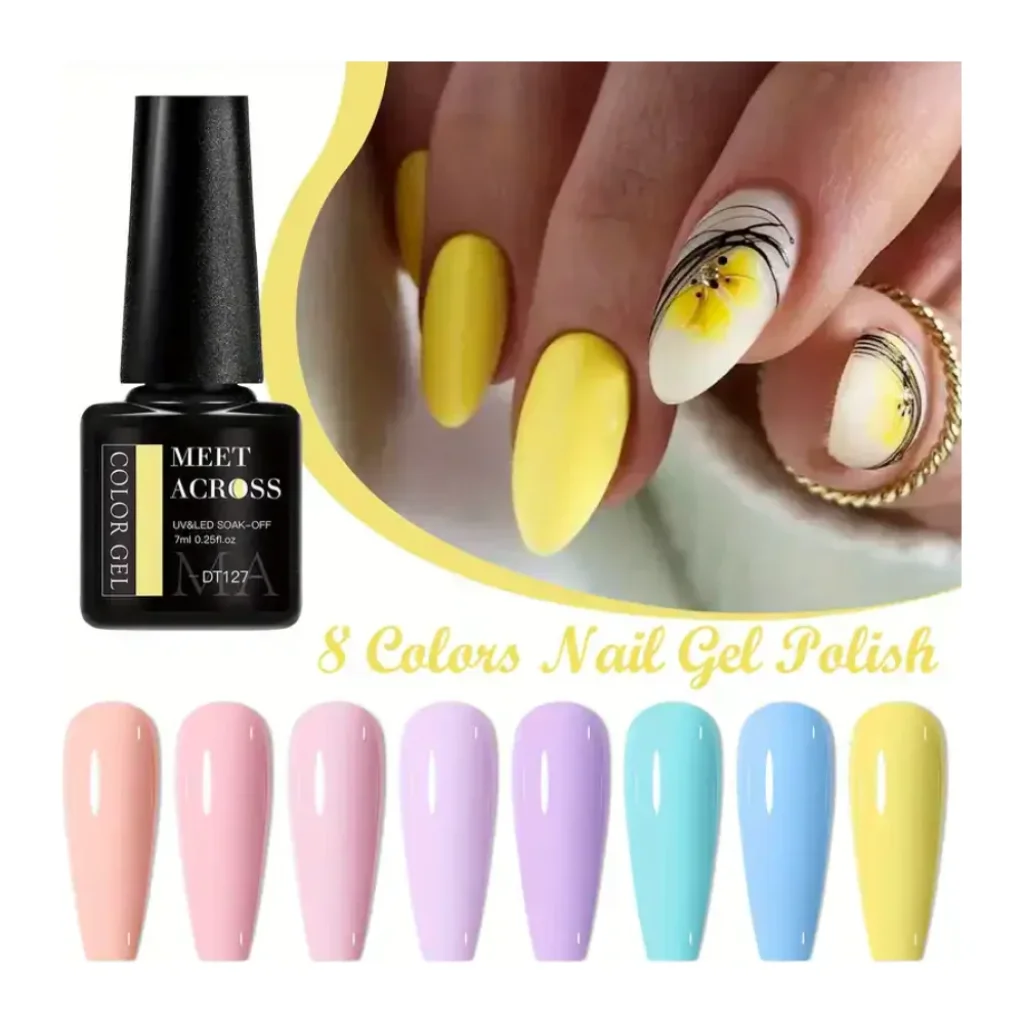Set 6 Lacuri de Unghii cu Gel Colorat, Primăvară/Vară, 6 x 5ml - imagine 7