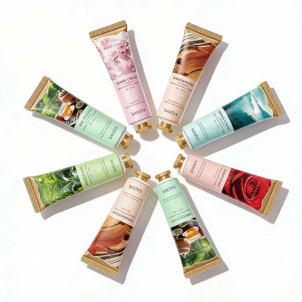 Set 6 creme de mâini cu extract de plante, Sadoer - imagine 4