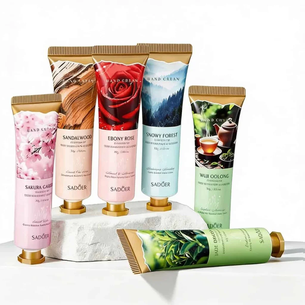 Set 6 creme de mâini cu extract de plante, Sadoer - imagine 2