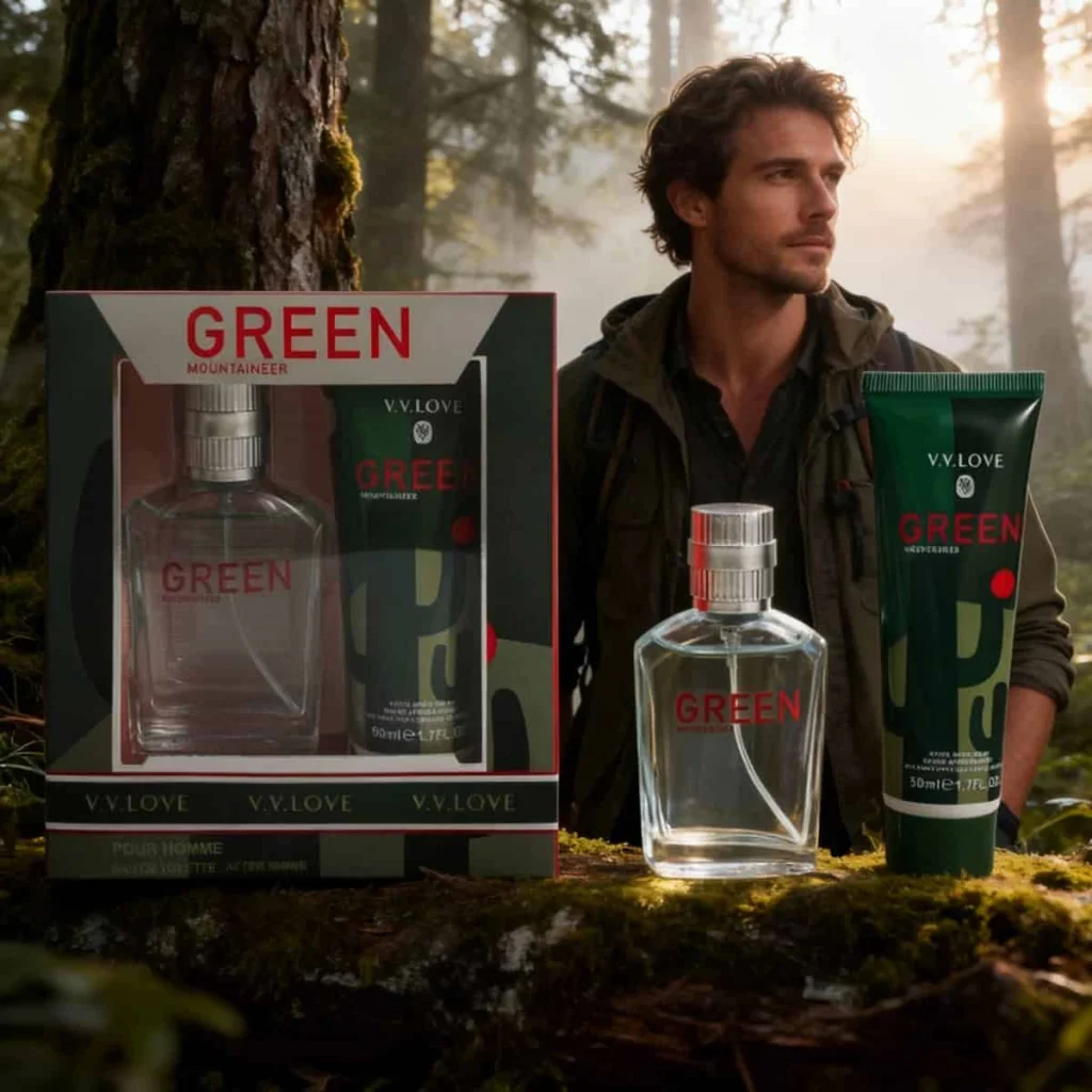 Set Cadou Bărbați, Green Mountaineer by V.V. Love, 2 piese - imagine 3