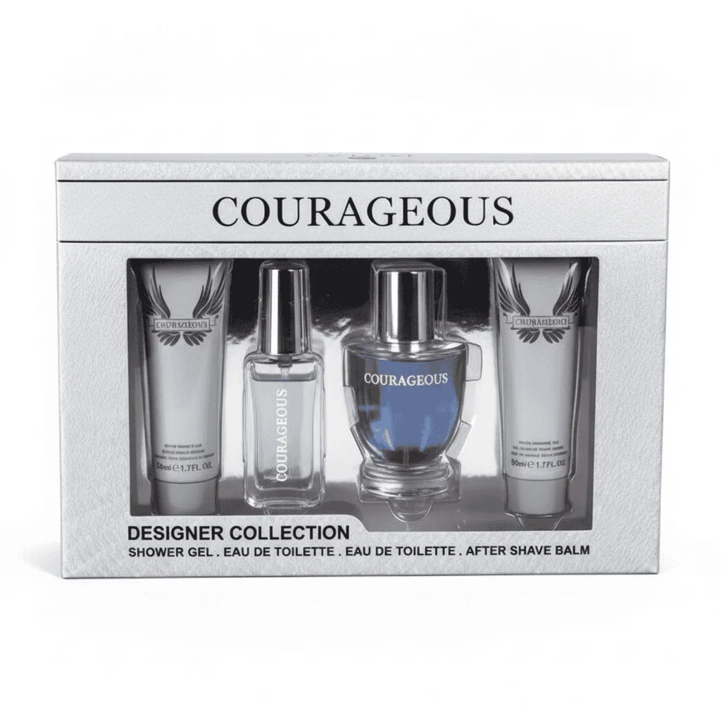 Set Cadou Designer Courageous pentru Bărbați, 4 piese