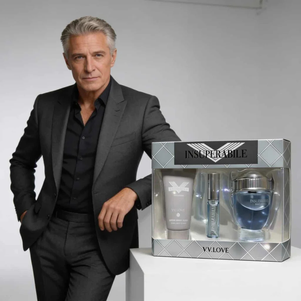 Set Cadou Parfum și Balsam Aftershave V.V. Love, 3 piese - imagine 3