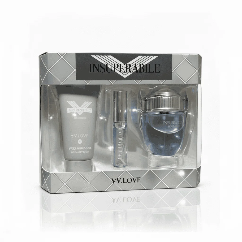 Set Cadou Parfum și Balsam Aftershave V.V. Love, 3 piese