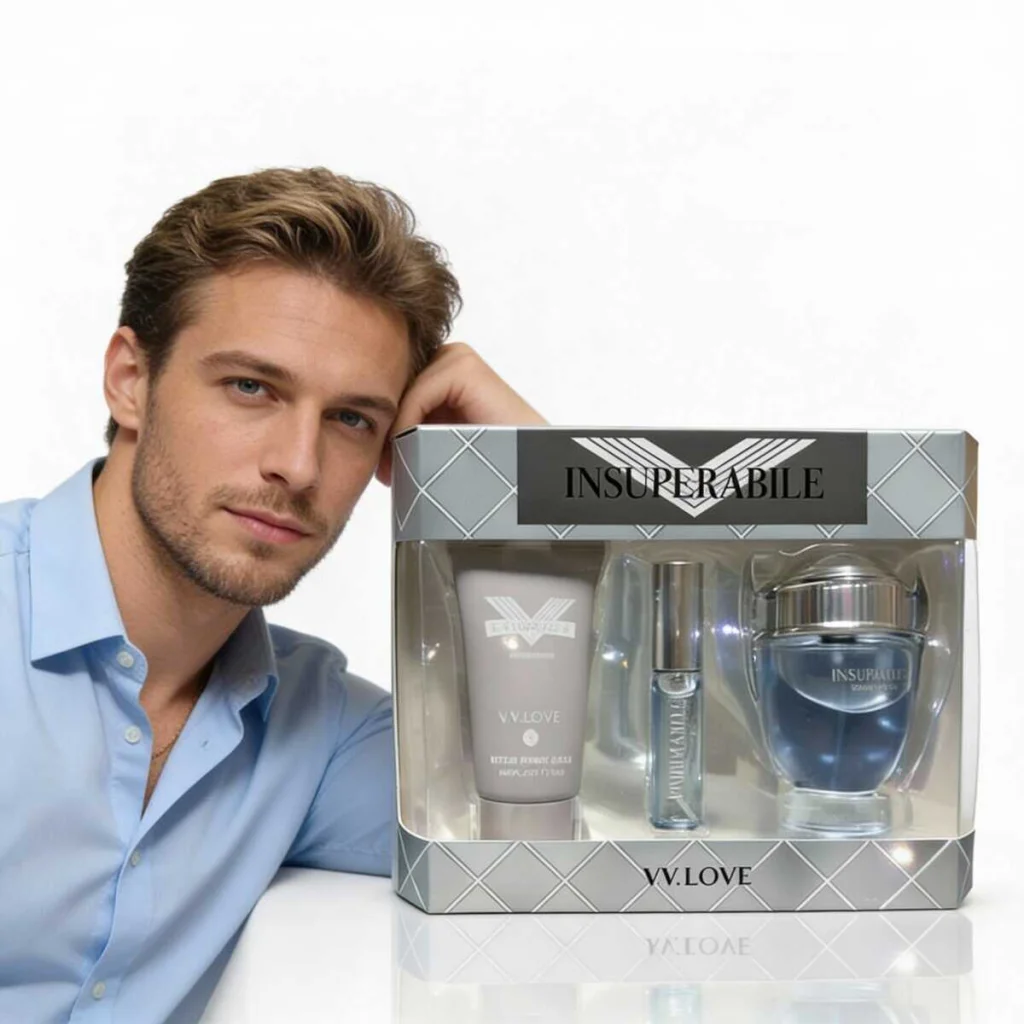 Set Cadou Parfum și Balsam Aftershave V.V. Love, 3 piese - imagine 2