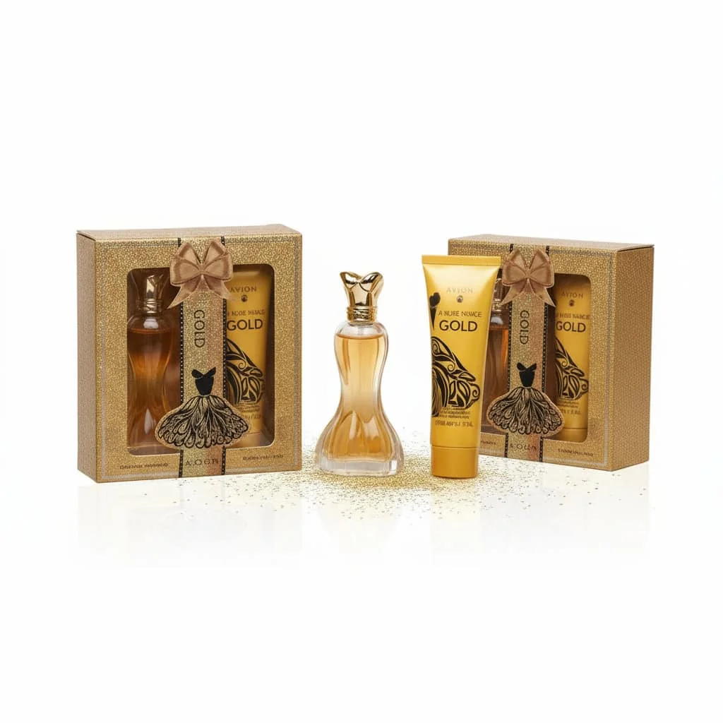 Set Cadou Parfum și Cremă Luxe Gold, 2 piese
