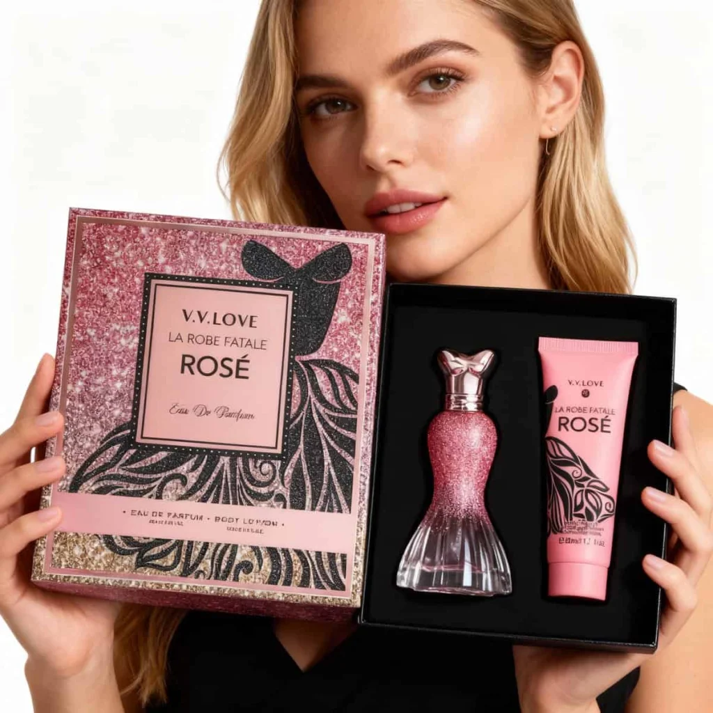 Set Cadou Parfum și Loțiune VYL Rosé, 2 piese - imagine 2