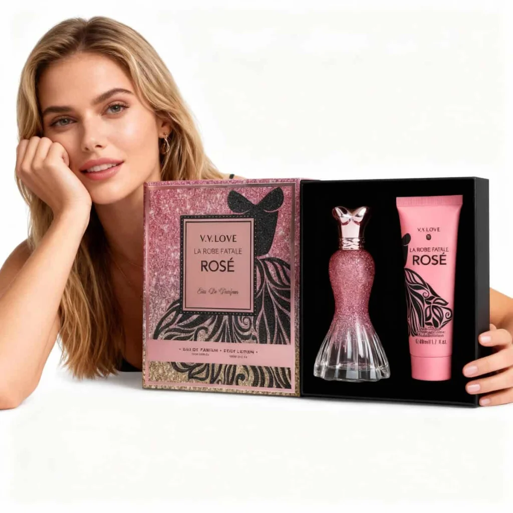 Set Cadou Parfum și Loțiune VYL Rosé, 2 piese - imagine 3