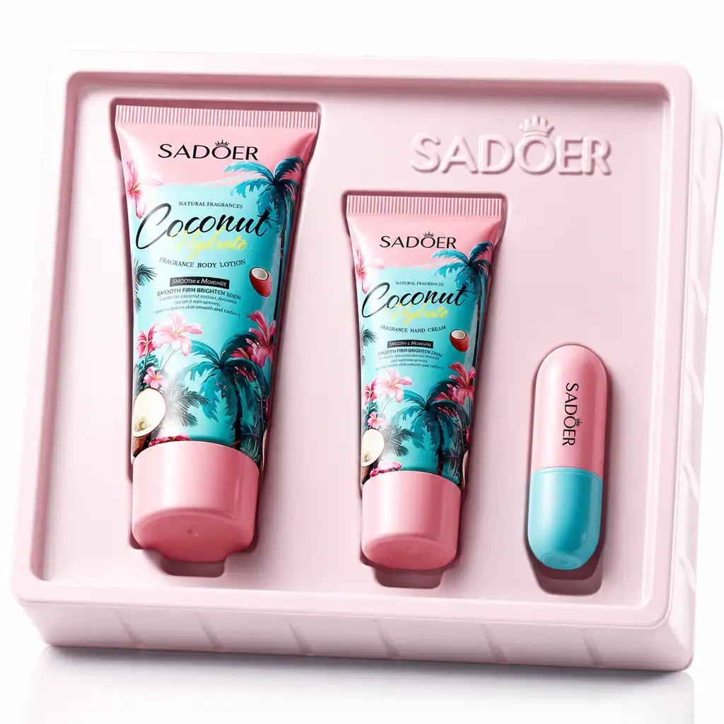 Set Cadou cu Aromă de Nucă de Cocos, 3 piese - imagine 2
