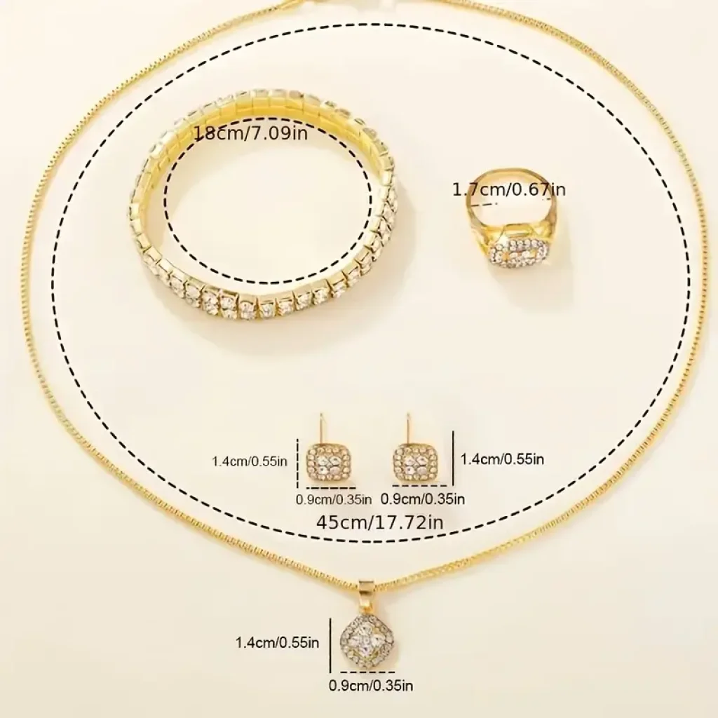 Set Elegance 6 în 1, ceas și bijuterii asortate - imagine 4