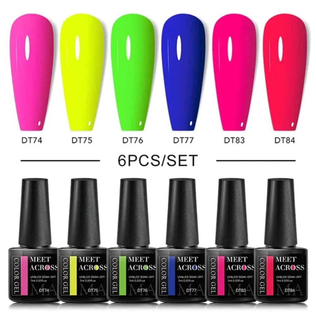 Set Gel UV, Set 6 Lacuri de Unghii si Set Pile Unghii - imagine 3