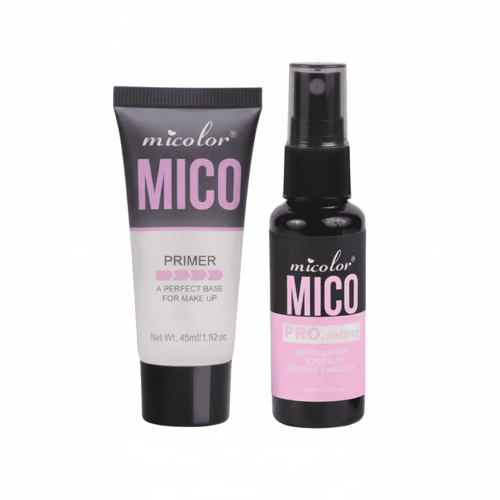 Set Machiaj 2 în 1 Primer si Spray de Fixare MICO, 2 piese