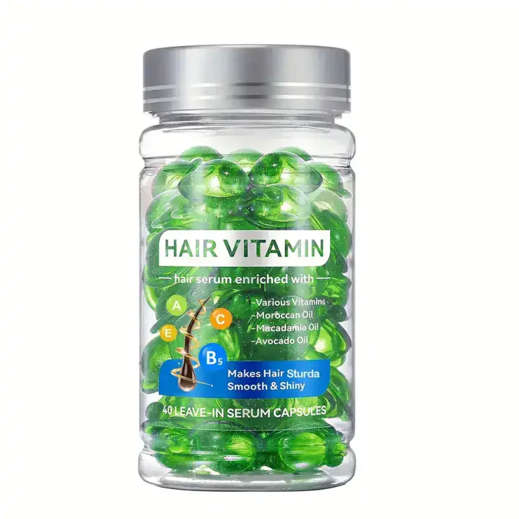 Set Multivitamin pentru Păr, Ulei de Argan Hidratant, 2 x 40 capsule