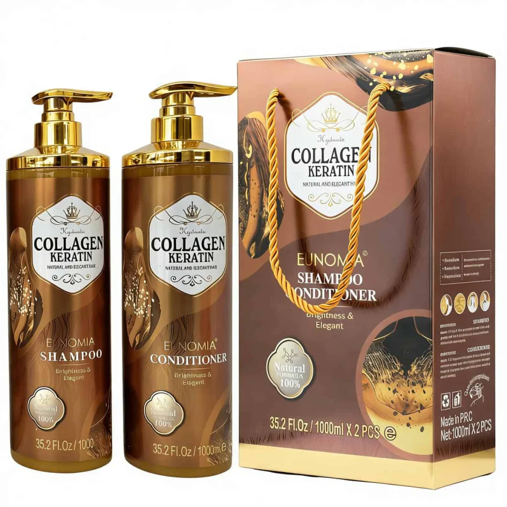 Set Șampon și Balsam de păr cu colagen și keratină, 1000 ml - imagine 2