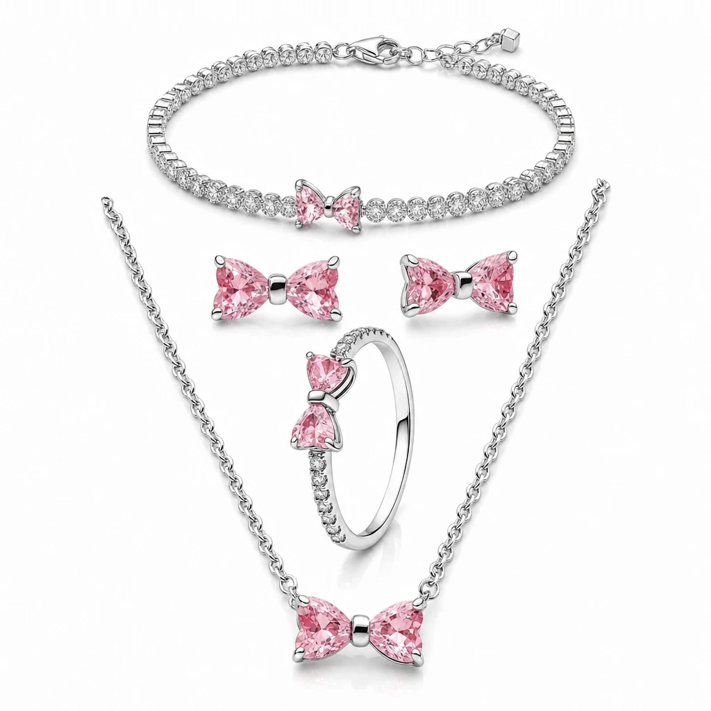 Set bijuterii, Pink Bow