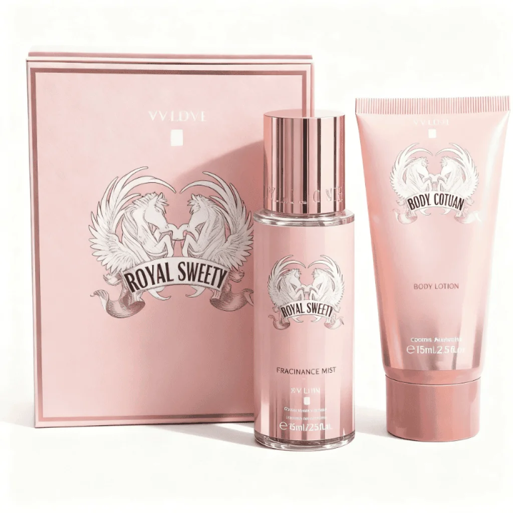 Set cadou Royal Sweety, lotiune si spary de corp, 2 piese - imagine 2