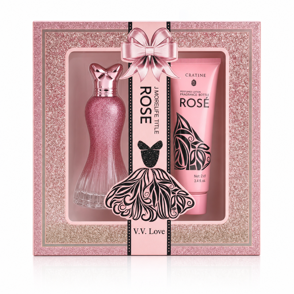 Set cadou V.V. Love Perfume, Lotion Rose, 2 piese