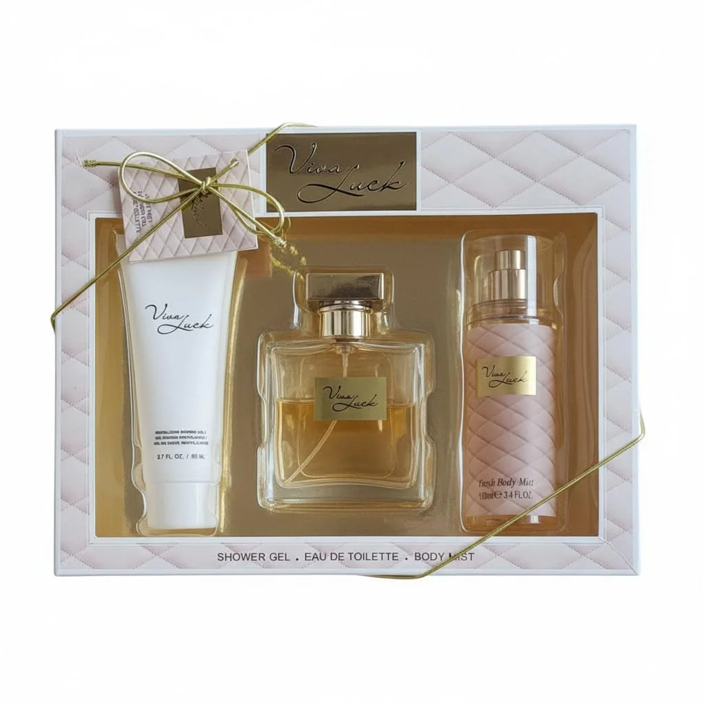 Set cadou Viva Luck Pink,3 piese