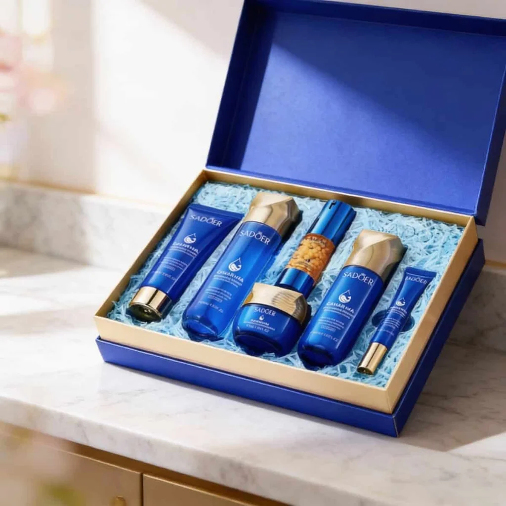 Set cadou cosmetic premium cu caviar, Sadoer, 6 piese - imagine 4