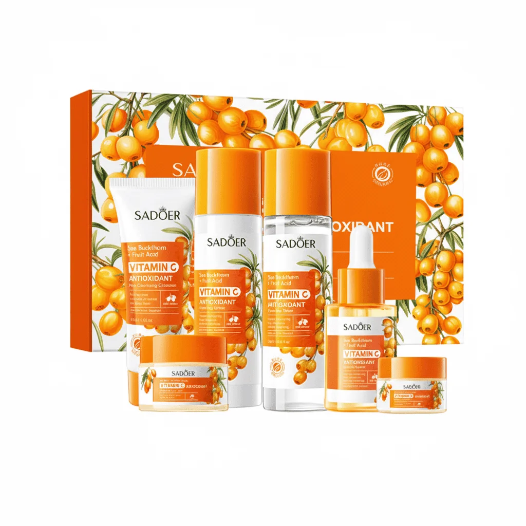Set cadou cu vitamina C si catina, Sadoer, 6 piese