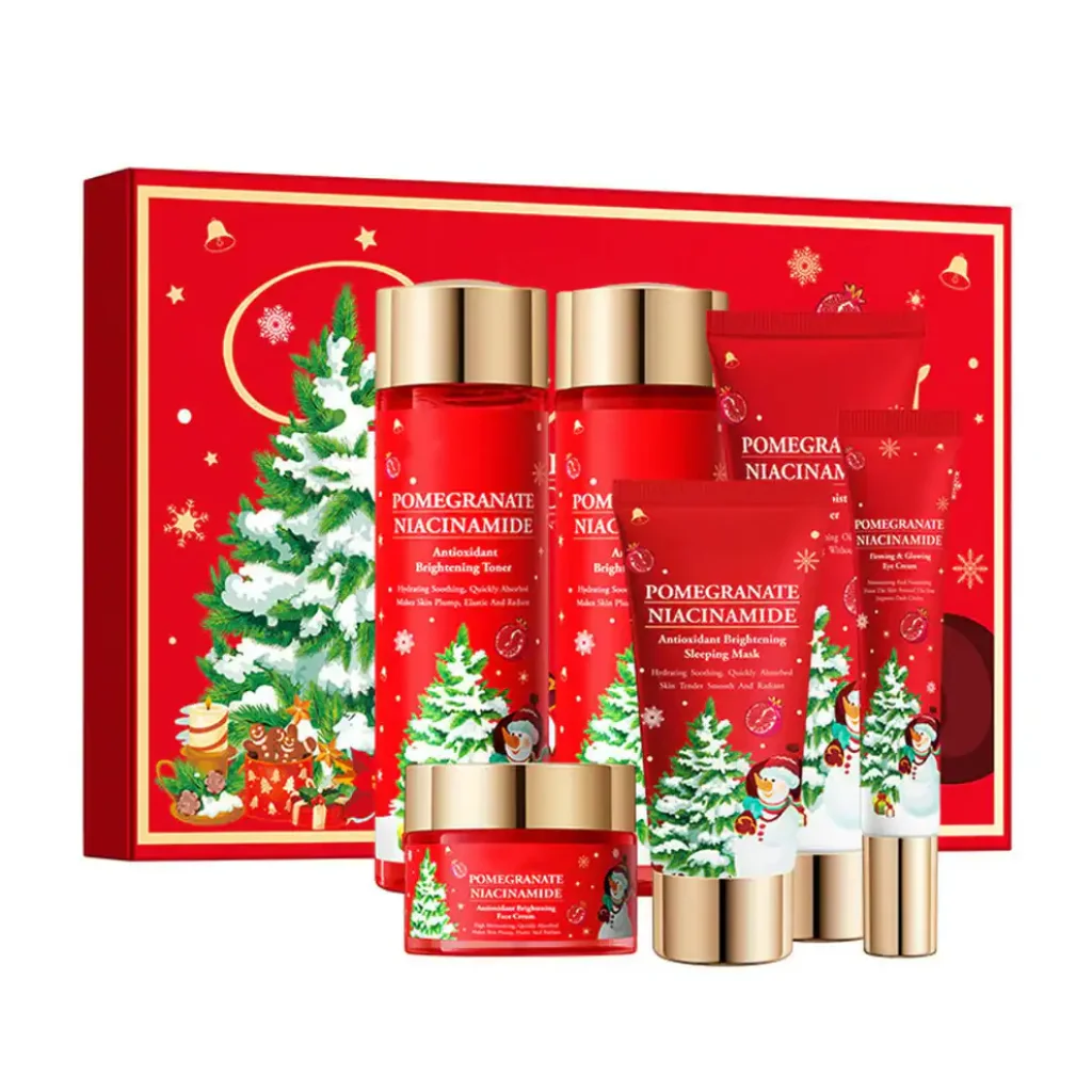 Set cadou de Craciun cu rodie, 6 piese - imagine 3