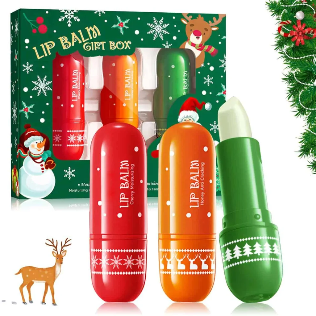 Set cadou de Craciun,balsam de buze, 3 buc - imagine 4