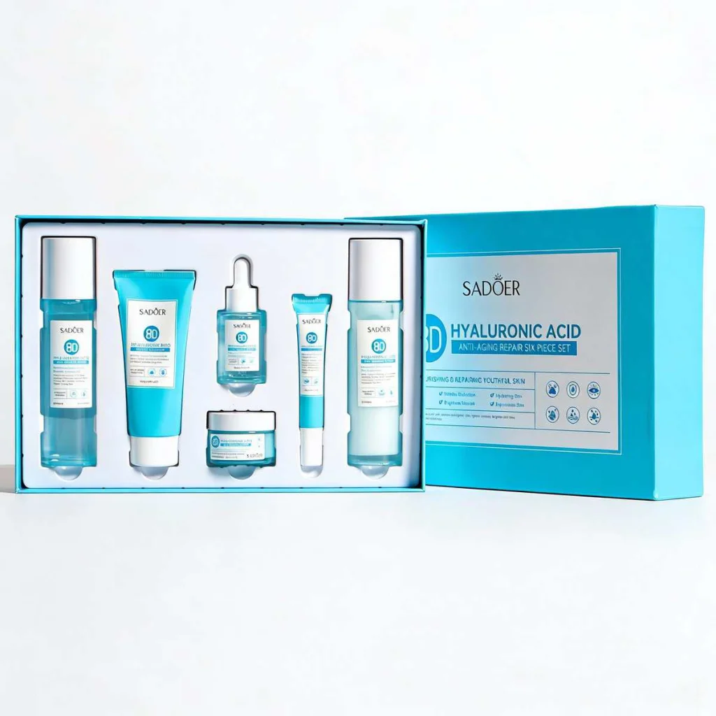 Set cadou de ingrijire, 8D cu acid hialuronic, Sadoer, 6 piese - imagine 2