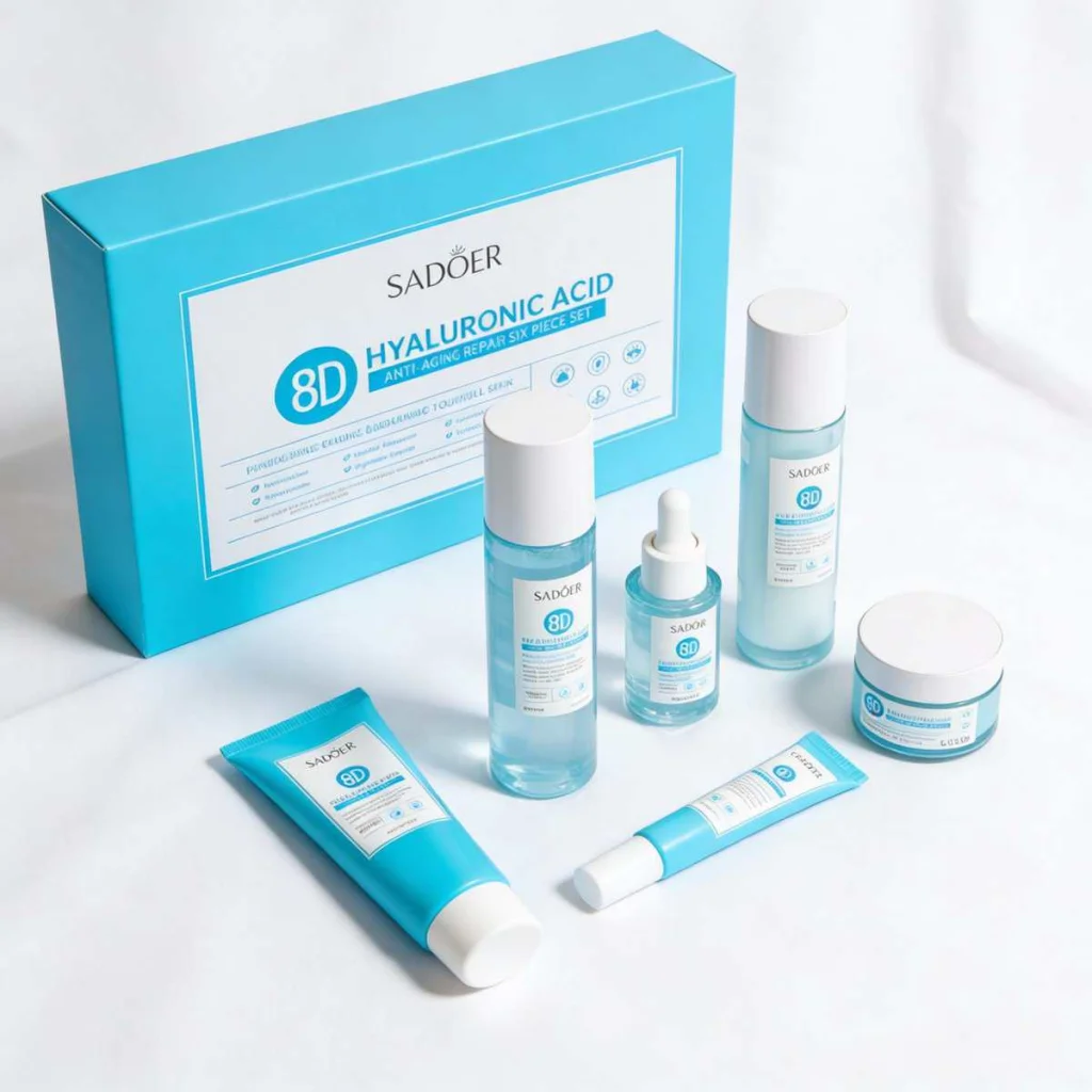 Set cadou de ingrijire, 8D cu acid hialuronic, Sadoer, 6 piese - imagine 3