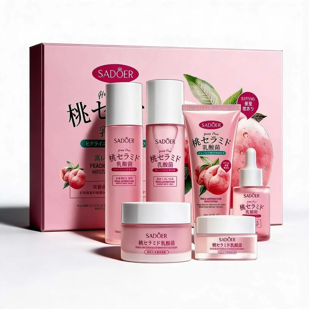 Set cadou de ingrijire cu Honey Peach, Sadoer, 6 piese - imagine 2