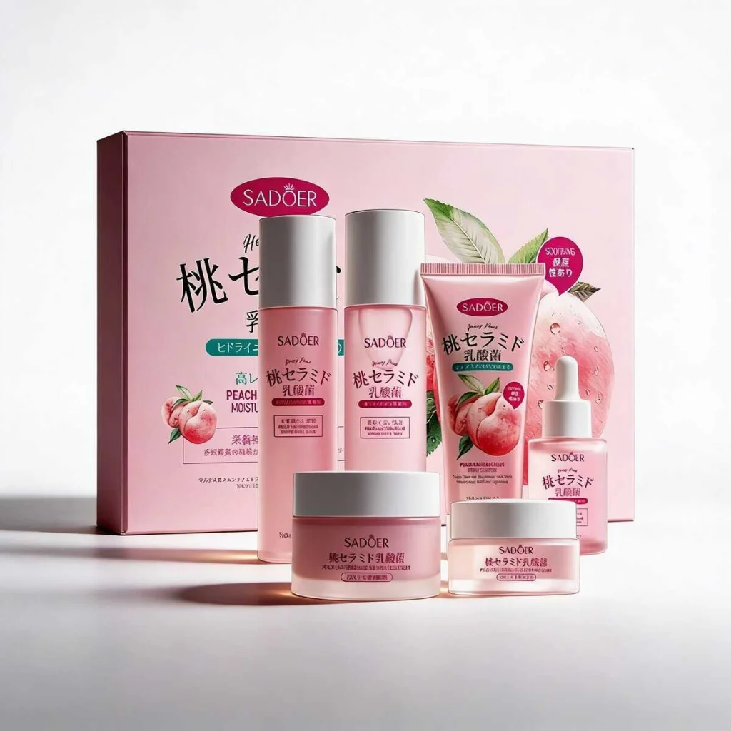 Set cadou de ingrijire cu Honey Peach, Sadoer, 6 piese - imagine 3