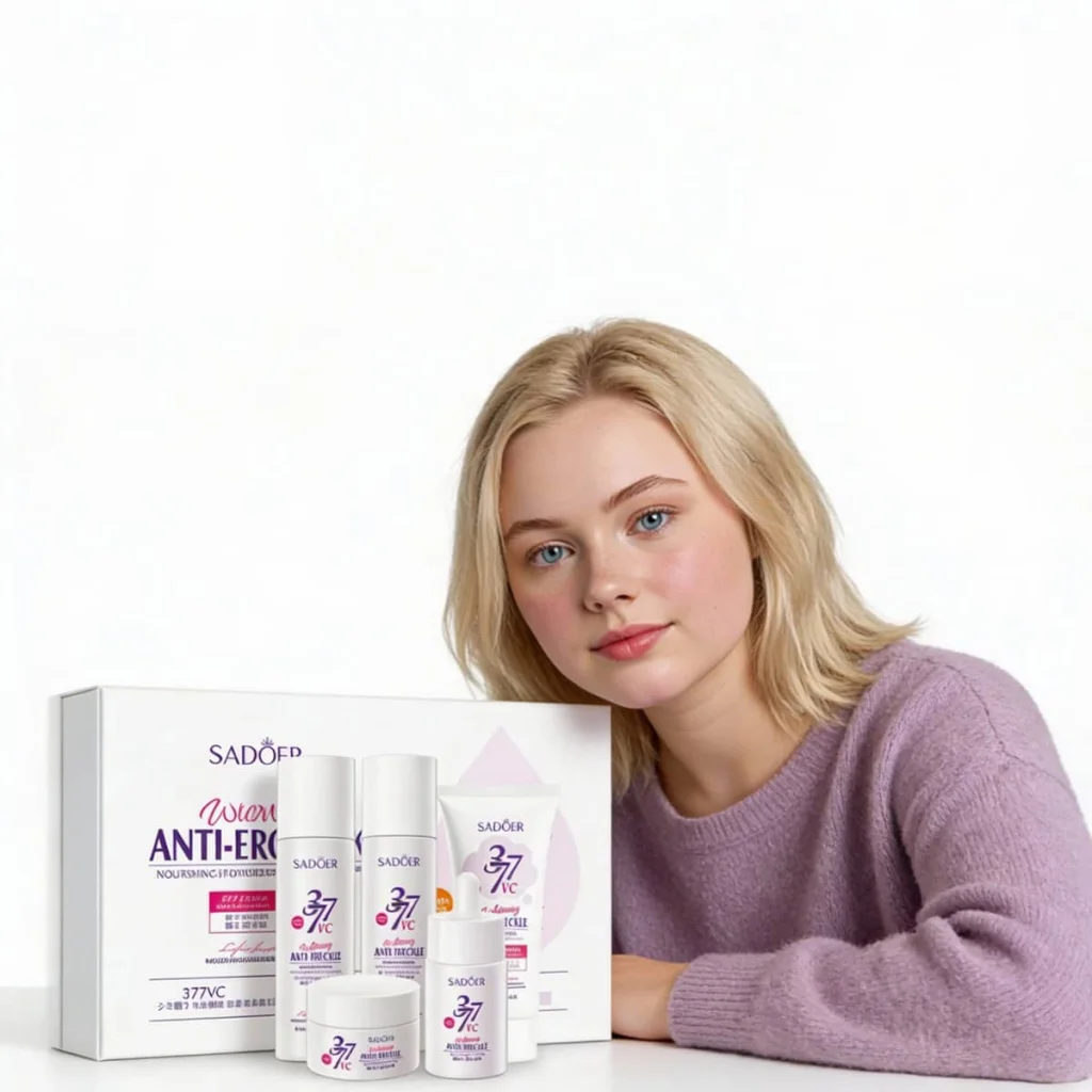 Set cadou de ingrijire cu vitamina C, Sadoer, 5 piese - imagine 2
