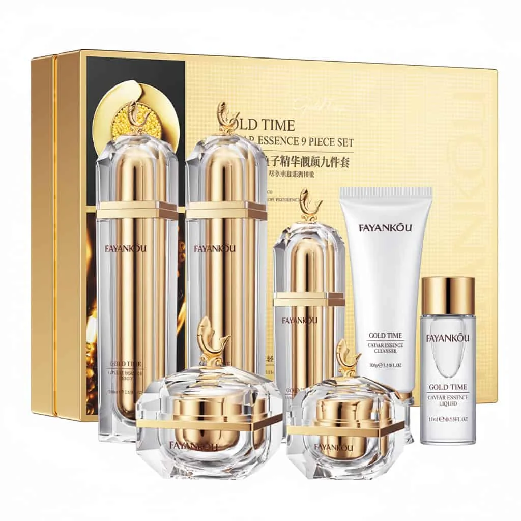 Set cadou luxury, cu caviar, Fayankou, 9 piese