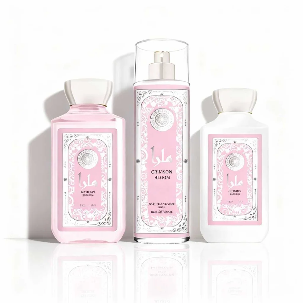 Set cadou oriental Crimson Bloom, 3 piese - imagine 3