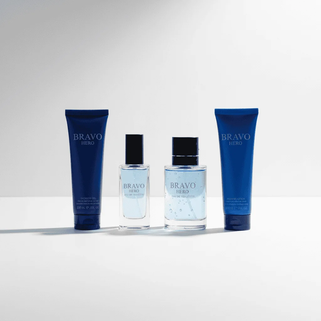 Set cadou parfum și cosmetice Bravo Hero, 4 piese - imagine 8