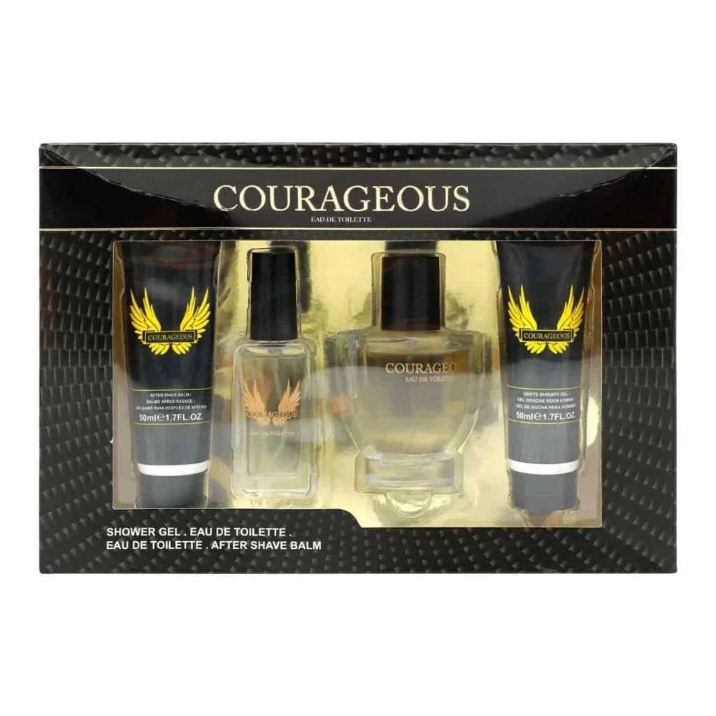 Set cadou pentru barbati Courageous, 4 piese