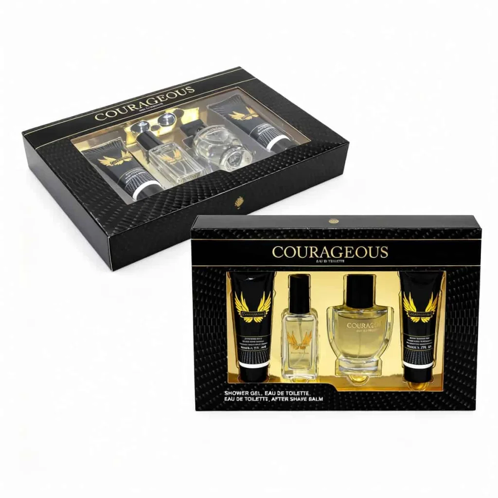 Set cadou pentru barbati Courageous, 4 piese - imagine 3