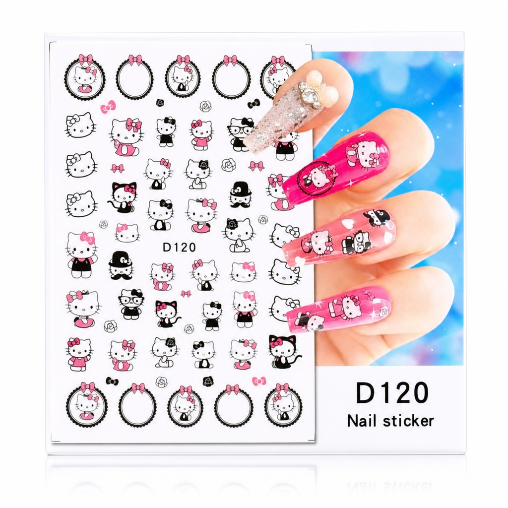 Set de stickere decorative cu design Hello Kitty. - imagine 2