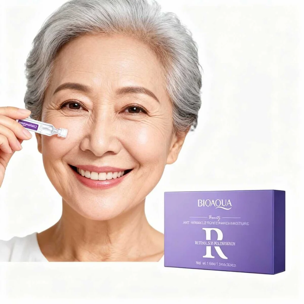 Set fiole cu retinol anti aging, Bioaqua, 30 bucati - imagine 2