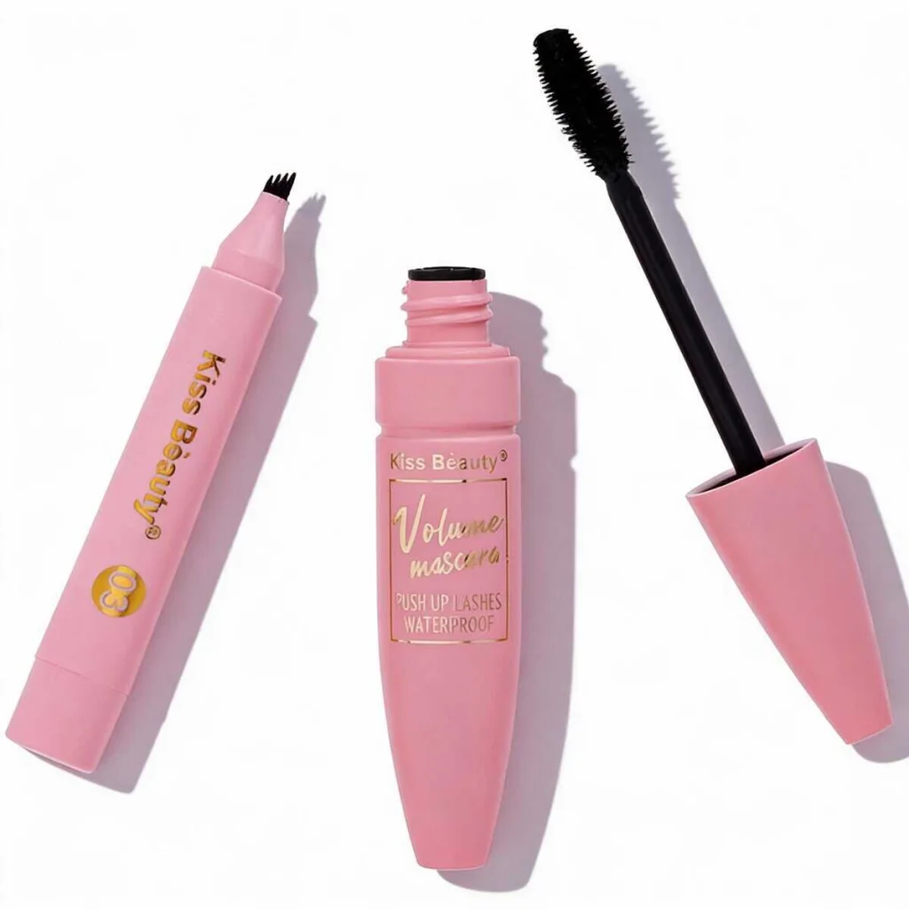 Set gel de sprancene si mascara pentru volum, KISS BEAUTY - imagine 4